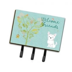 Carolines Treasures BB7640TH68 Welcome Friends Westie Leash or Key Holder; 6 x 2 x 9 in.