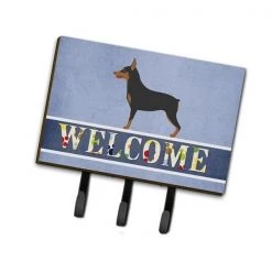 Carolines Treasures BB8323TH68 Miniature Pinscher Welcome Leash or Key Holder