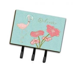 Carolines Treasures BB8532TH68 Flamingo Welcome Leash or Key Holder