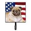 Carolines Treasures BB9718SH4 Fawn Pug Patriotic Leash or Key Holder