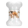Carolines Treasures CK2220BSTJ German Boxer Bone Shaped Treat Jar