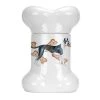 Carolines Treasures CK2223BSTJ Harlequin Great Dane Bone Shaped Treat Jar
