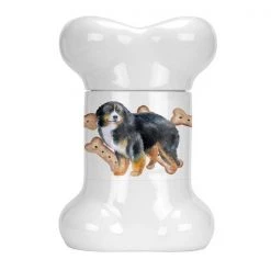 Carolines Treasures CK2225BSTJ Bernese Mountain Dog Bone Shaped Treat Jar