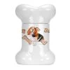 Carolines Treasures CK2284BSTJ Basset Hound Bone Shaped Treat Jar