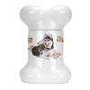 Carolines Treasures CK2292BSTJ Siberian Husky No.2 Bone Shaped Treat Jar