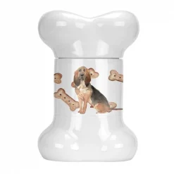 Carolines Treasures CK2307BSTJ Bloodhound Bone Shaped Treat Jar