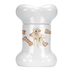 Carolines Treasures CK2315BSTJ Goldendoodle Bone Shaped Treat Jar