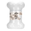 Carolines Treasures CK2324BSTJ Schnauzer No.2 Bone Shaped Treat Jar