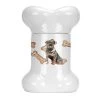 Carolines Treasures CK2326BSTJ Rottweiler Bone Shaped Treat Jar