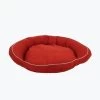 Carolina Pet Company Carolina Pet 019460 F Classic Canvas Orthopedic Foam Bolster Bed with Contrast Cording - Barn Red with Khaki Cord; Medium