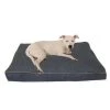 Carolina Pet Company Carolina Pet 015680 Solid Faux Gusset Jamison Pet Bed - Blue with Tan Cord; Medium