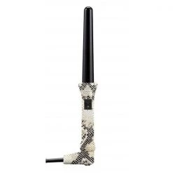 Hair Rage HRT-1GCIL-WS 1 in. Animal Print Limited Safari Edition Graduated Clipless Curling Iron Cone Wand; White Snake