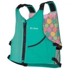 Onyx Outdoor 121900-505-004-19 Universal Paddle Vest with Adult Universal; Aqua & Floral