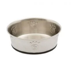 Bye-Bye Birdie PE60048 Cayman Classic Stainless Steel Non-Skid Pet Bowl; 3 Cup