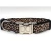 Diva Dogs Leaping Leopard Dog Collar M/L