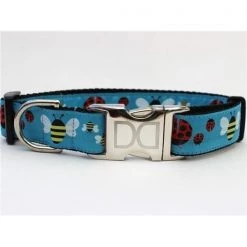 Diva Dogs Lady Bugs and Bumble Bees Dog Collar XL