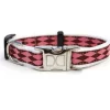 Diva Dogs Harlequin Pink Dog Collar XS/S