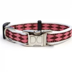 Diva Dogs Harlequin Pink Dog Collar XS/S