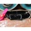 Diva Dogs Bowtie Black Velvet Dog Collar XS/S