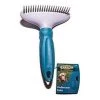 Enrych 0246 Deshedding Rake for Dogs; Gray & Teal
