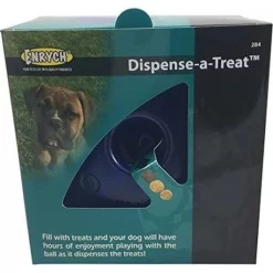 Enrych 0284 5.71 in. Large Treat Ball; Blue