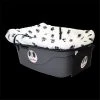 Fido Pet Products FRWB-M Pet Car Seat - White & Black Paws Cover with Medium Harness