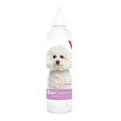 Healthy Breeds 840235102588 8 oz Bichon Frise Ear Cleanse with Aloe Vera Sweet Pea & Vanilla