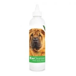 Healthy Breeds 840235105411 8 oz Chinese Shar Pei Ear Cleanse with Aloe Vera Cucumber Melon