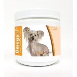 Healthy Breeds 840235105350 Chinese Crested Omega HP Fatty Acid Skin & Coat Support Soft Chews; 60 Count