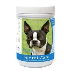 Healthy Breeds 840235162940 Boston Terrier Breath Care Soft Chews for Dogs - 60 Count