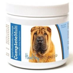 Healthy Breeds 192959007800 Chinese Shar Pei All in One Multivitamin Soft Chew - 60 Count