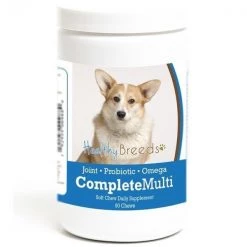 Healthy Breeds 192959009880 Cardigan Welsh Corgi all in one Multivitamin Soft Chew - 90 Count