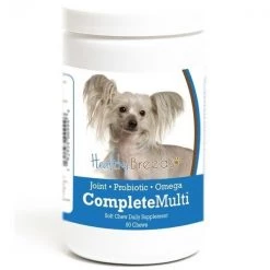 Healthy Breeds 192959009996 Chinese Crested all in one Multivitamin Soft Chew - 90 Count