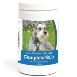 Healthy Breeds 192959010718 Miniature Schnauzer all in one Multivitamin Soft Chew - 90 Count
