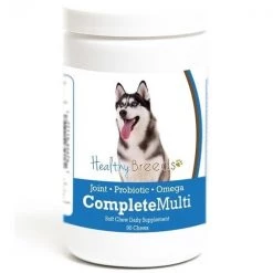 Healthy Breeds 192959011227 Siberian Husky all in one Multivitamin Soft Chew - 90 Count