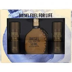 Diesel 319644 Fuel for Life 1.7 oz Eau De Toilette Spray & 1.7 oz 2 X Shower Gel by Diesel for Men