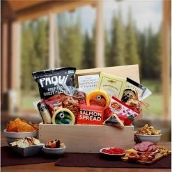 Gift Basket Associates 820772 Macho Munchies Crate