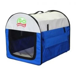 Go Pet Club CK-24 Foldable Pet Crate - Blue