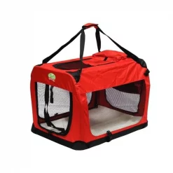 Go Pet Club CP-40 27 in. Foldable Pet Crate; Red