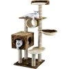 Go Pet Club F3017 56 in. Cat Tree Condo with Sisal Scratching Posts