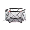 Carlson 2700 6 Panel Portable Pet Yard; Black with Red Accents
