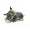 Hansa Toys Hansa 7813 11 in. Lynx Baby Laying Plush Toys - Set of 4