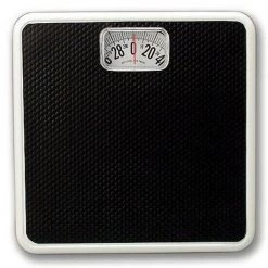 Metro Scales 20005074 BLK Analog Bathroom Scale; Black