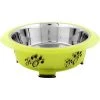 Iconic Pet 52402 54 oz Color Splash Designer Oval Fusion Bowl for Pet Dog; Large Green - 6 Cups