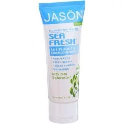 Jason Natural Products HG1252576 3 oz Toothpaste Sea Fresh Antiplaque & Strengthening; Flouride-free - Case of 12