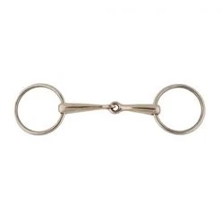 Jacks 20124-5-1-2 5.5 in. German Silver Loose Ring Snaffle Bit