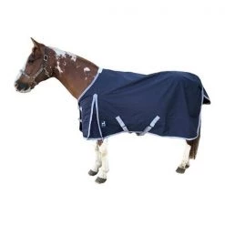 Jacks 4292-NV-76 76 in. Atlas Turnout Blanket 600 Denier with 300 gm Lining; Navy