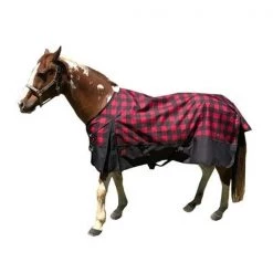 Jacks 4300-RB-74 74 in. Kratos Turnout Blanket 1200 Denier with 260 gm Lining; Red Bufalo