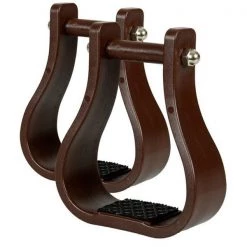 Jacks 59 Brown Stirrups - 2.50 in.