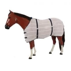 Jacks 1918-NAT-NV-80 Anti & Sweat Sheet; Natural & Navy - 80 in.